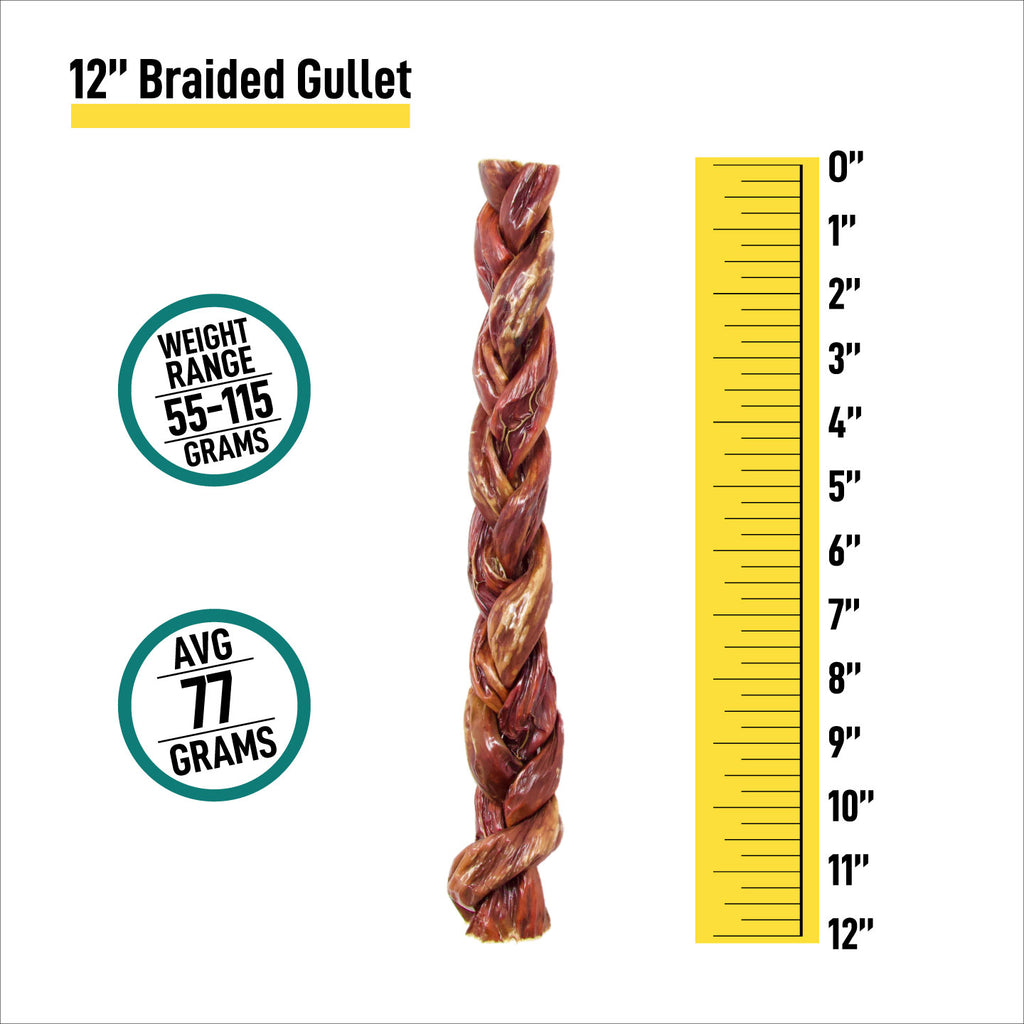 12" Braided Gullet Sticks - 2 Pack