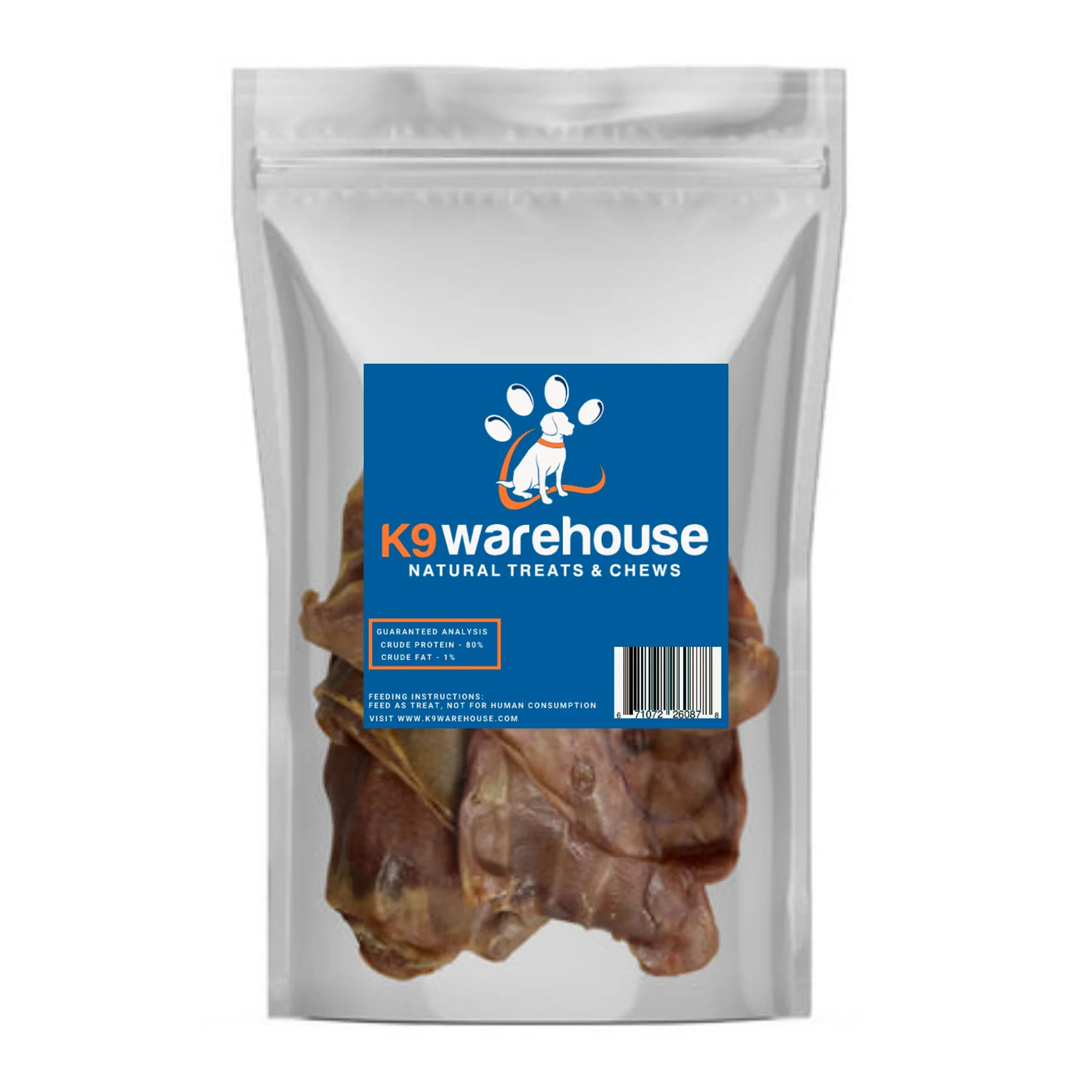Pig Ears - 6 Count - Pig Ears - 6 Count - K9warehouse.com