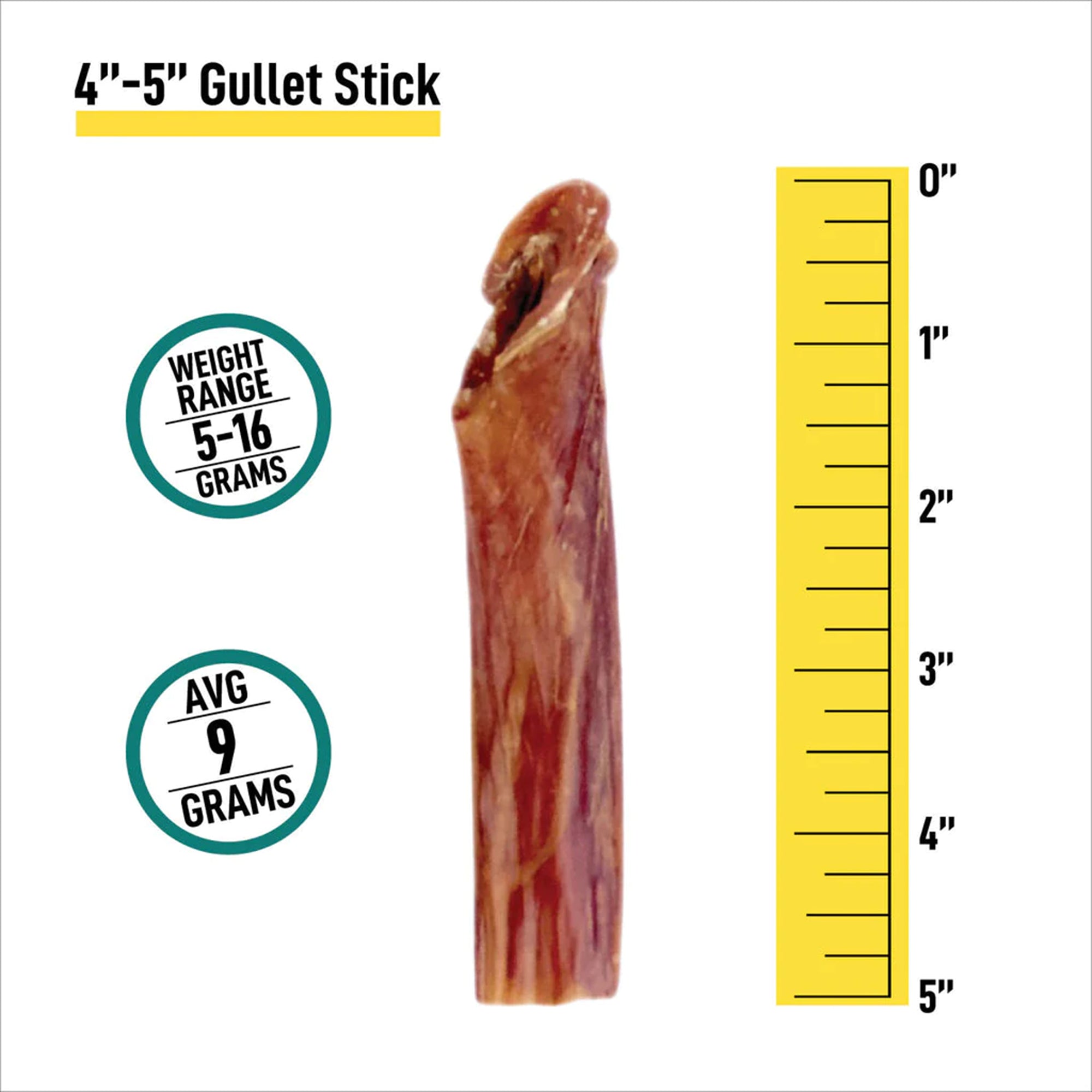 4-5” Gullet Sticks - 16oz Bag - 4-5” Gullet Sticks - 16oz Bag - K9warehouse.com
