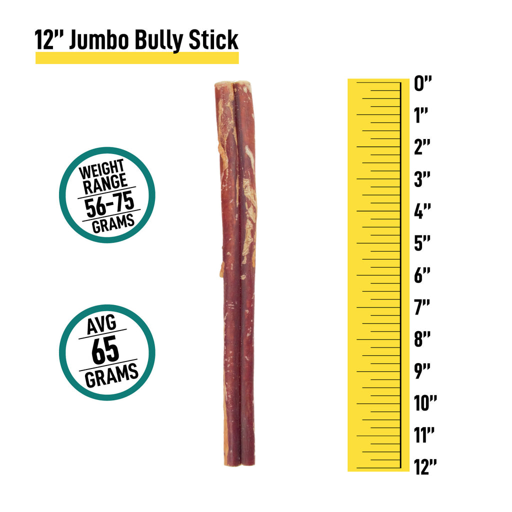 12" Jumbo Bully Sticks - 3 Pack