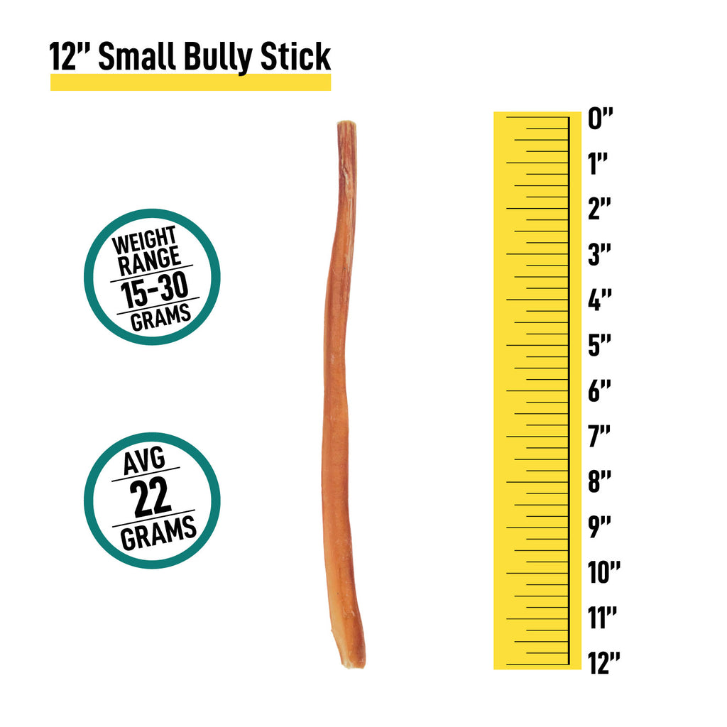 12" Thin Bully Sticks - 6 and 12 Count