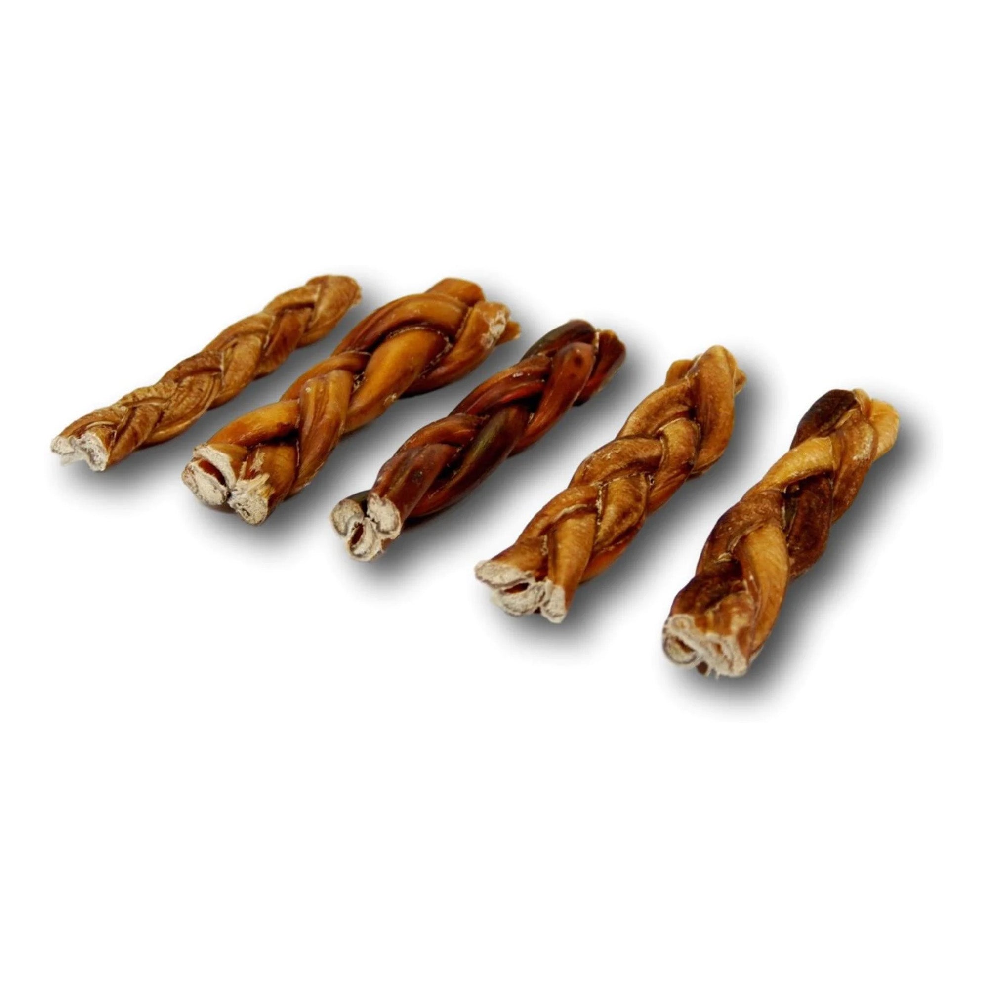 K9warehouse Braided Bully Sticks - 6 Pack - K9warehouse.com