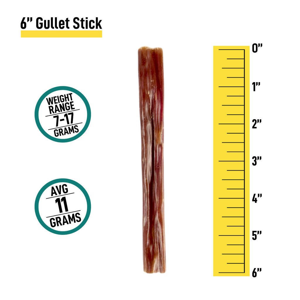 6" Gullet Sticks - 12 Count