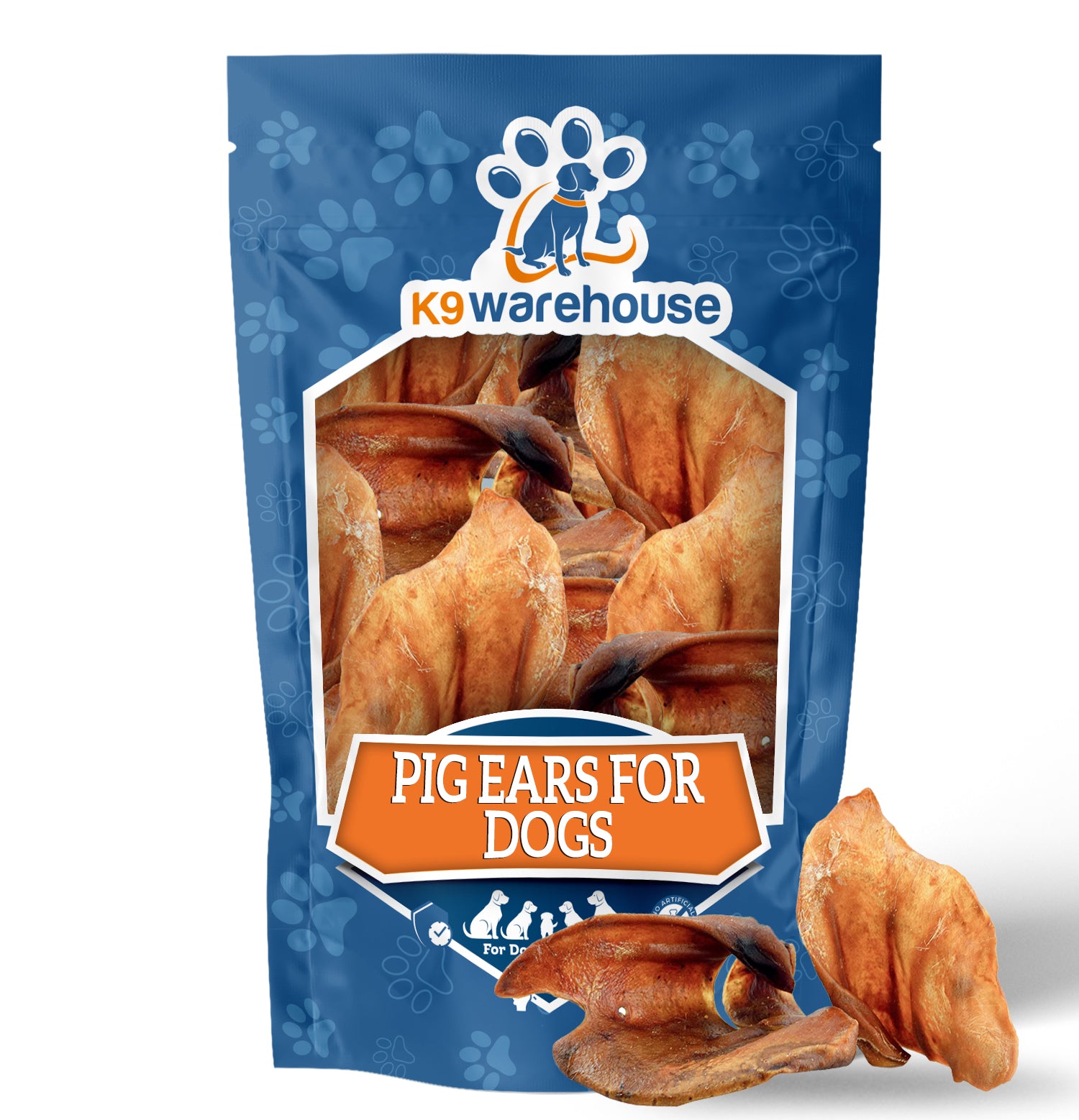 Pig Ears - 6 Count - Pig Ears - 6 Count - K9warehouse.com