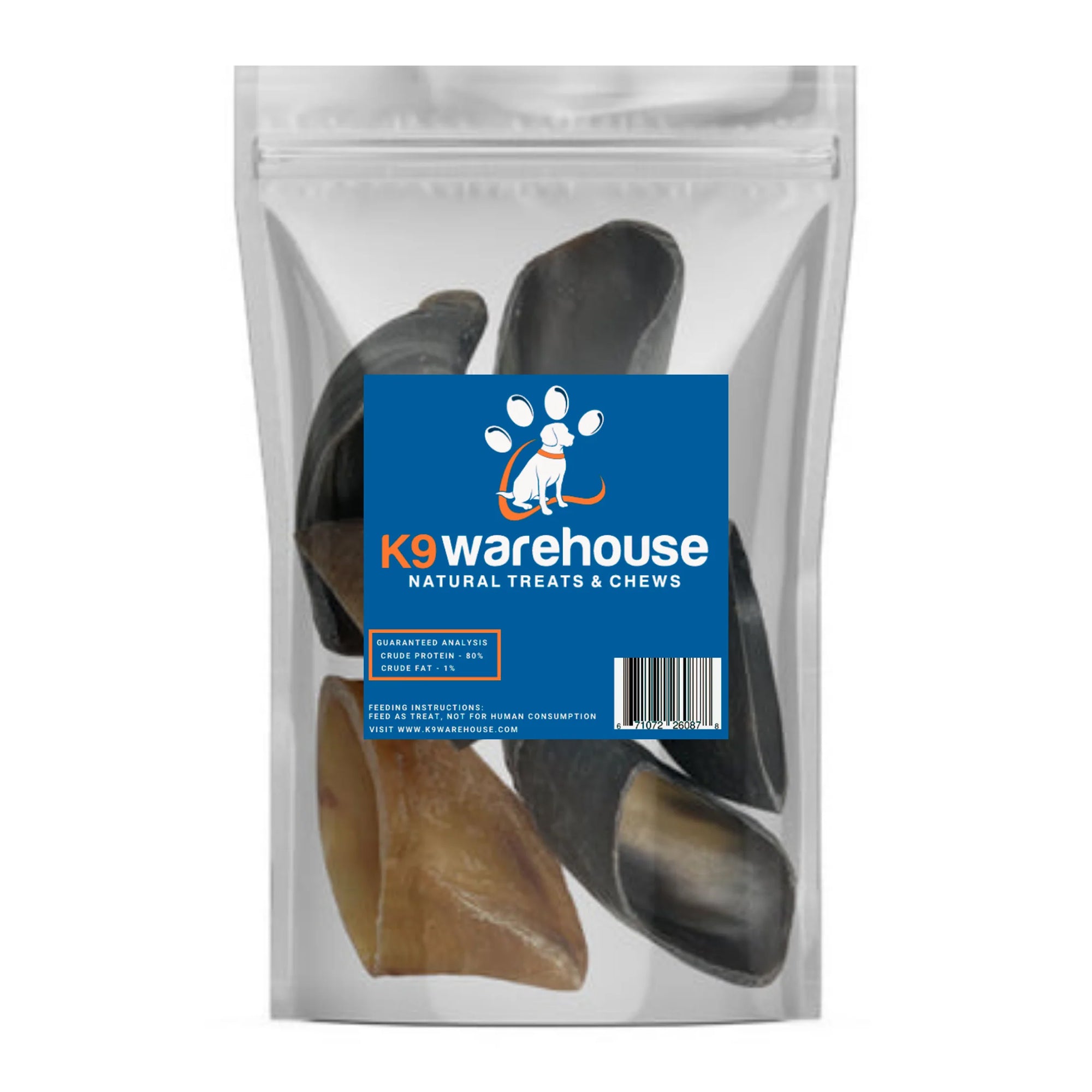 Cow Hooves - 6 and 12 Count - Cow Hooves - 6 and 12 Count - K9warehouse.com