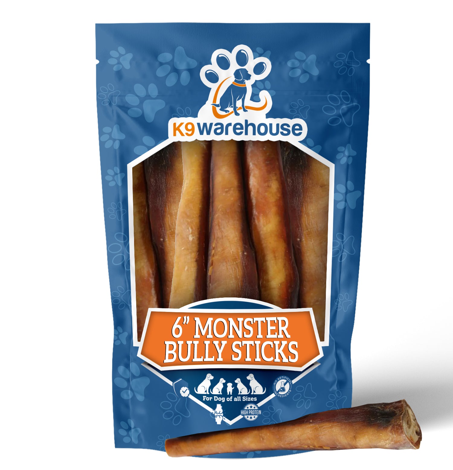 6" Super Jumbo Monstr Bully Sticks - 3 Count
