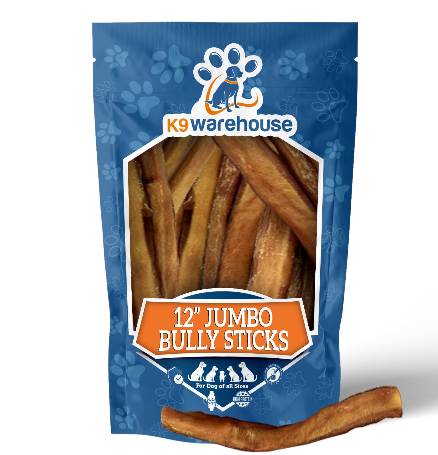 12" Jumbo Bully Sticks - 3 Pack